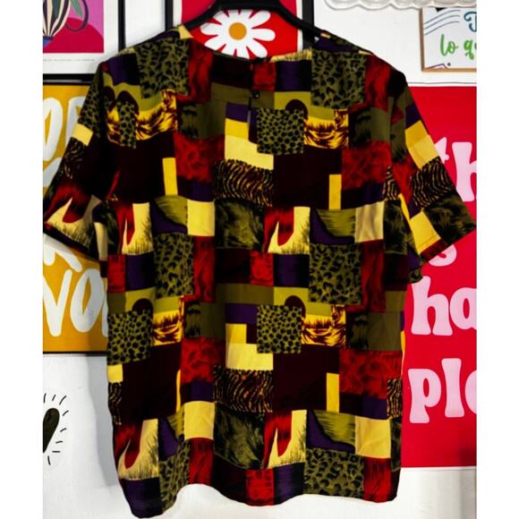 Modern Essentials Women’s Patchwork Blouse Size L – - Picture 2 of 5